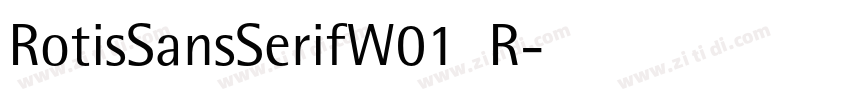 RotisSansSerifW01  R字体转换